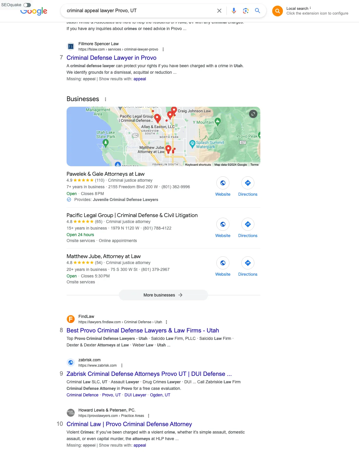 Achieving Premier SEO Results for Pacific Legal Group