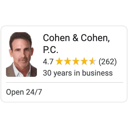 Google Local Services Ads listing for Cohen & Cohen, P.C.