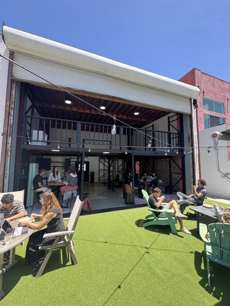 The Matador office patio on Lincoln Blvd, Santa Monica