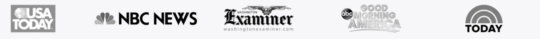 USA Today, NBC News, Washington Examiner, Good Morning America, Today