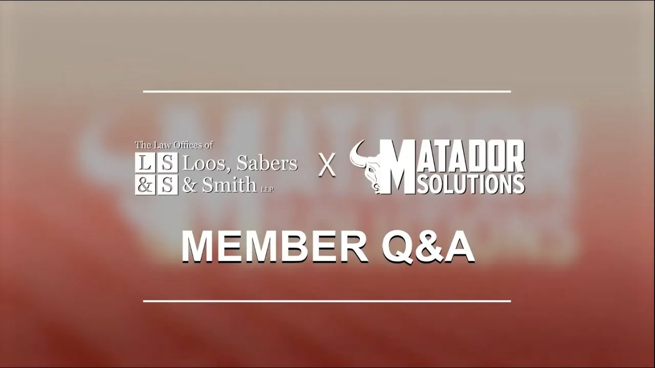 Video: Michael Loos, Esq., Loos, Sabers & Smith, LLP