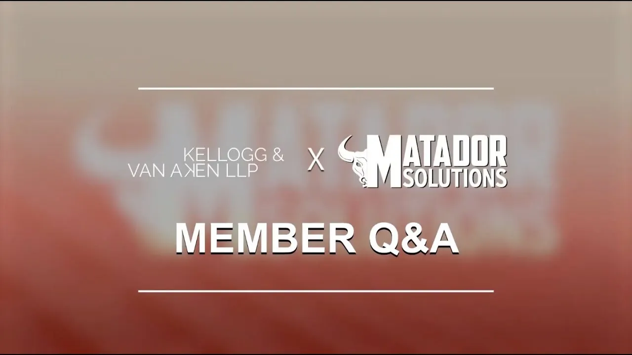 Video: Co-Op Q&A: Kellogg & Van Aken LLP